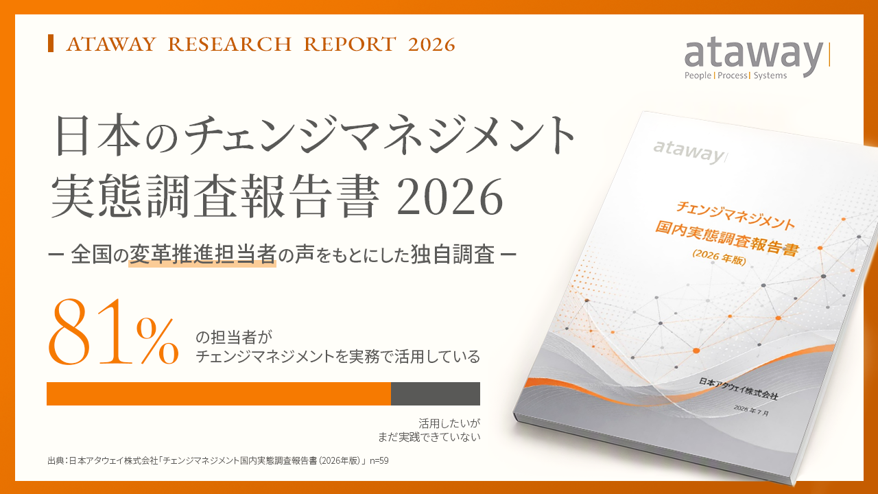 「チェンジマネジメント国内実態調査2026」のプレスリリース用のサムネイル