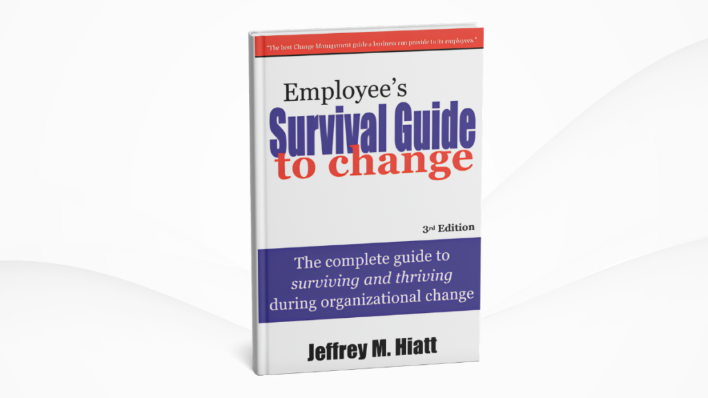 書籍「Employee’s Survival Guide to Change」の表紙モックアップ